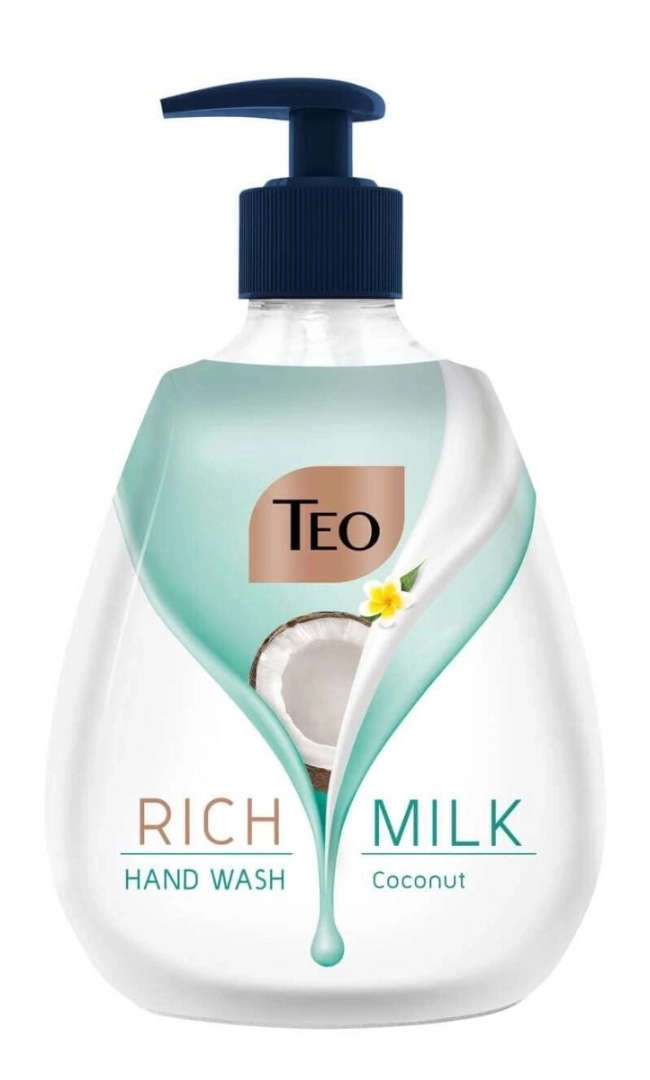 Teo Rich Milk Coconut Хидратиращ течен сапун - помпа 400 мл