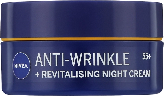 NIVEA Anti-Wrinkle Revitalizing Регенериращ нощен крем против бръчки 55+ 50 мл