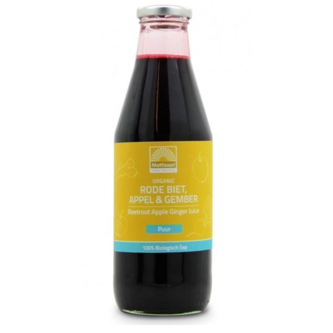 Mattisson Healthstyle Сок от цвекло, ябълка и джинджифил Био, 750 ml