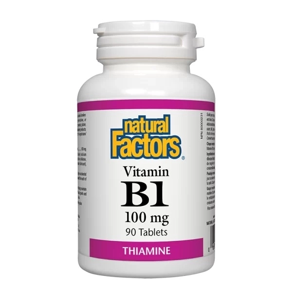 Natural Factors Vitamin B1/ Витамин В1 100 mg х 90 таблетки