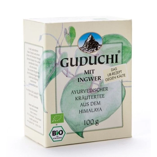 Гудучи с джинджифил - Аюрведичен билков чай от Хималаите, 100 g