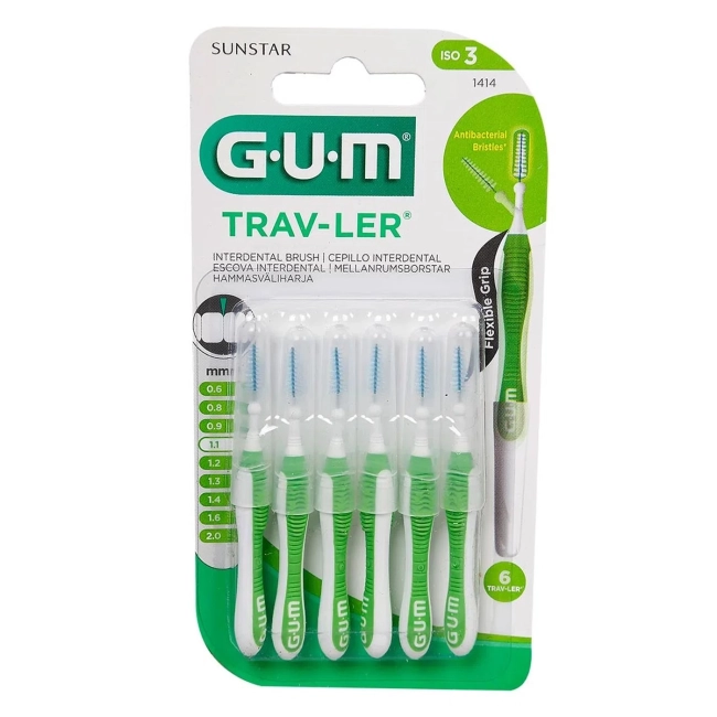 GUM Trav-Ler Интердентални четки за зъби, размер 1,1мм 6 бр