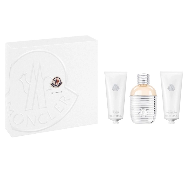 Moncler Pour Femme Комплект за жени парфюмна вода 100 мл + лосион за тяло 100 мл + душ гел 100 мл