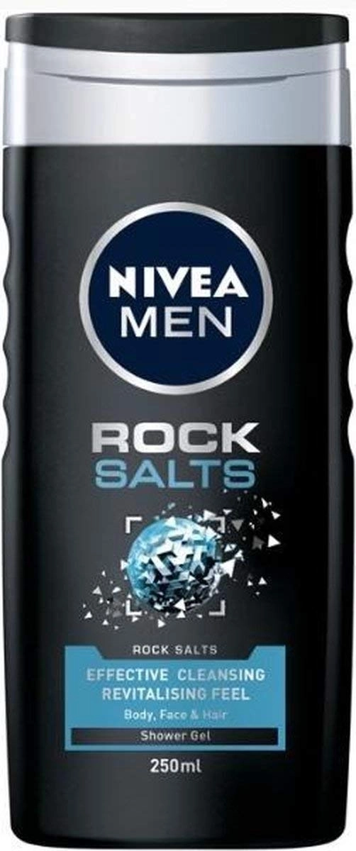 Nivea MAN ROCK SALTS Душ гел за лице, коса и тяло 250 мл 