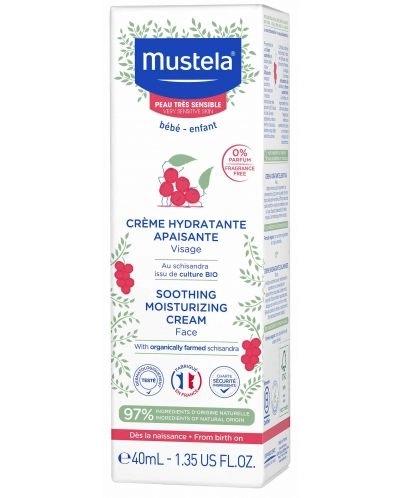 Mustela Крем за лице за чувствителна кожа 40 мл