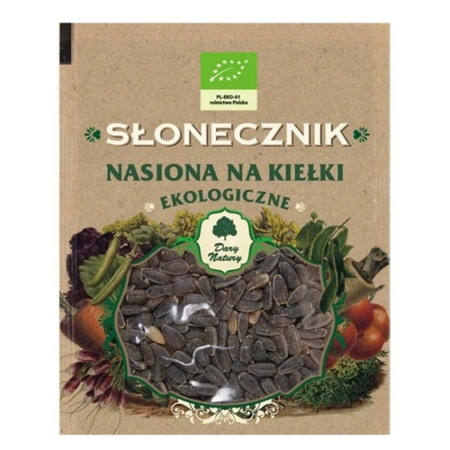 Dary Natury Слънчоглед - Био семена за кълнове, 50 g