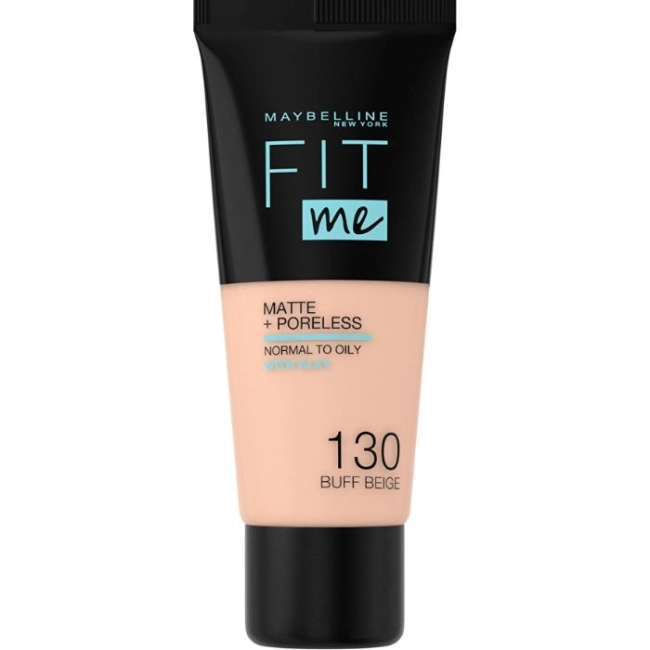 MAYBELLINE NEW YORK FIT ME MATTE Фон дьо тен 130 BUFF BEIGE, 30 мл.