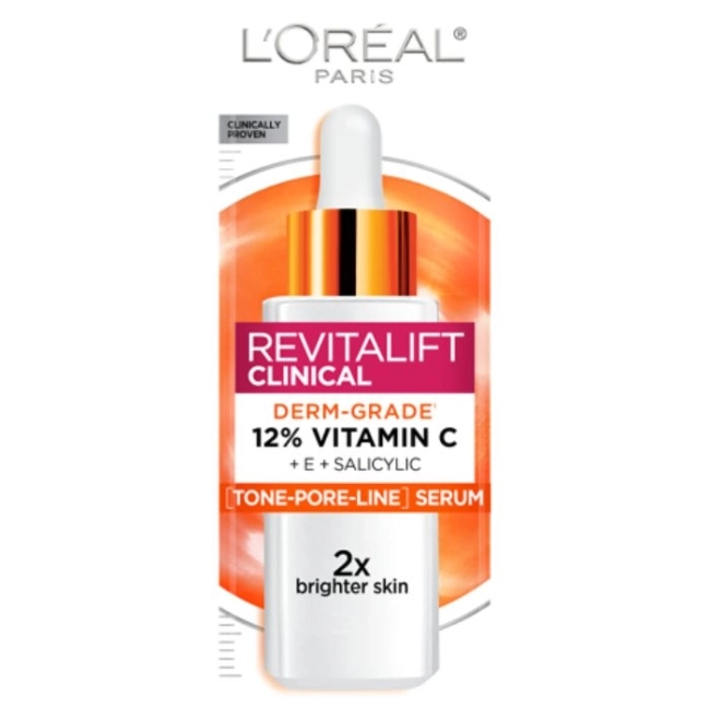 L'OREAL PARIS REVITALIFT CLINICAL VIT C Серум за лице с витамин С, 30мл