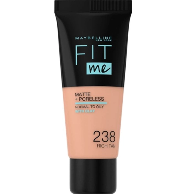 MAYBELLINE NEW YORK FIT ME MATTE Фон дьо тен 238 RICH TAN, 30 мл.