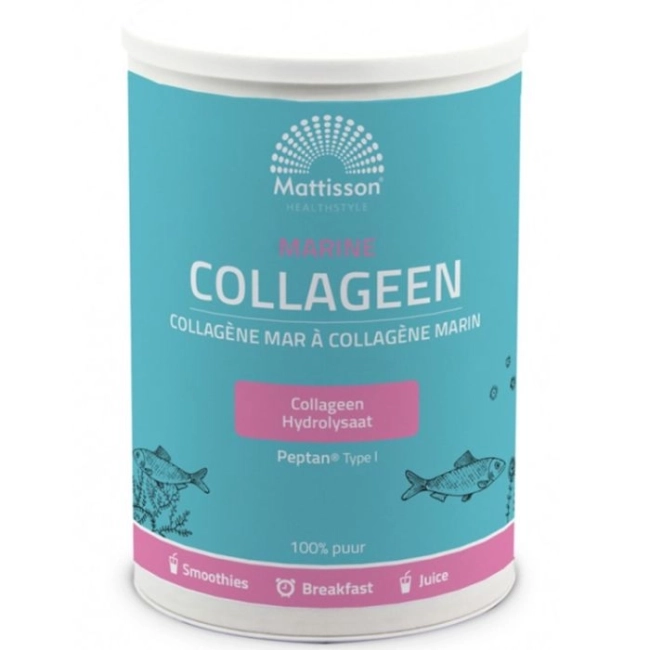 Mattisson Healthstyle Рибен колаген тип I - Marine Collagen Peptan, 300 g прах