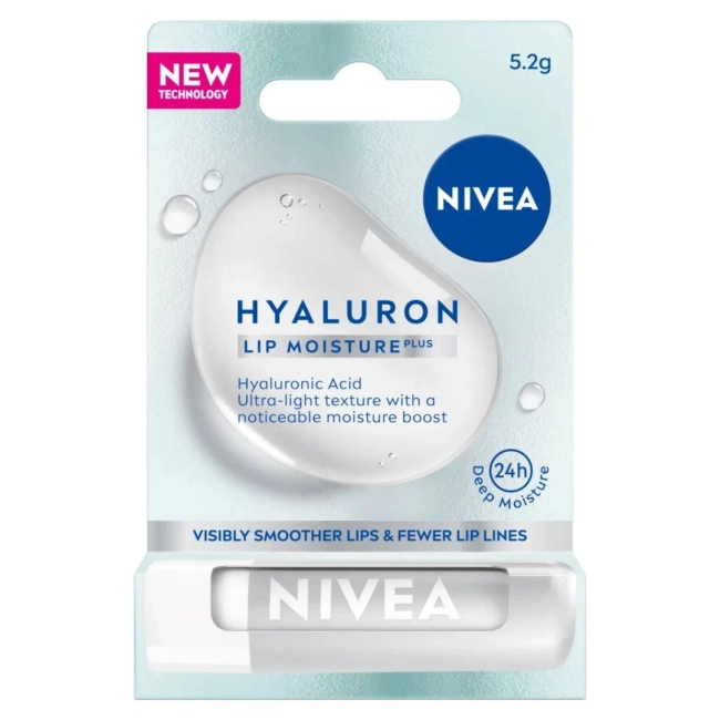 Nivea Hyaluron Moisture Plus Lip Balm Хидратиращ балсам за устни 5.2 гр