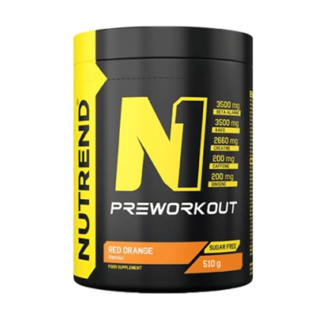 Nutrend N1Предтренировъчен продукт 510 г с вкус на Синя Малина