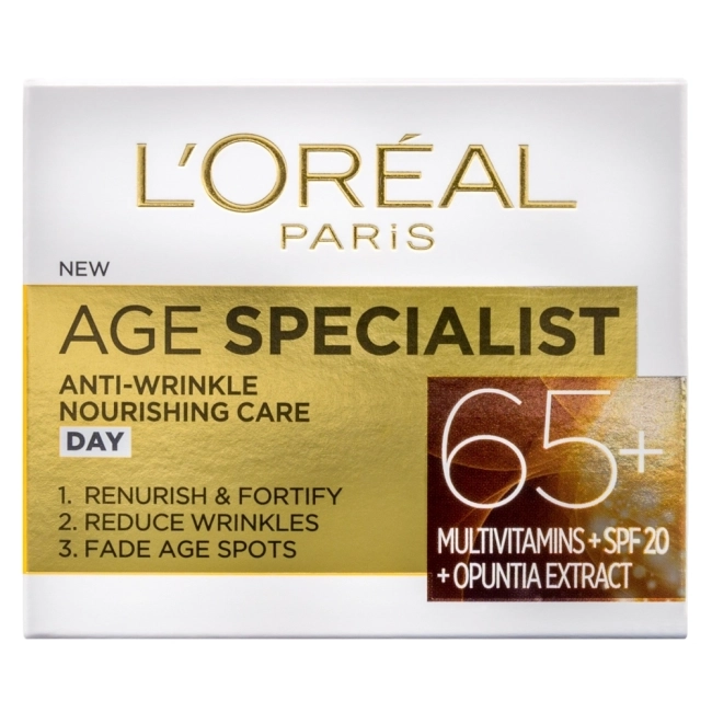 L’Oreal Age Specialist 65+ Подхранващ дневен крем за лице против бръчки SPF20 50 мл