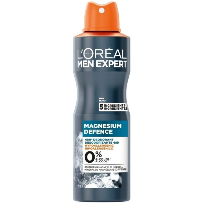 Loreal Men Expert Magnesium Defence Спрей дезодорант против изпотяване за мъже 150 мл