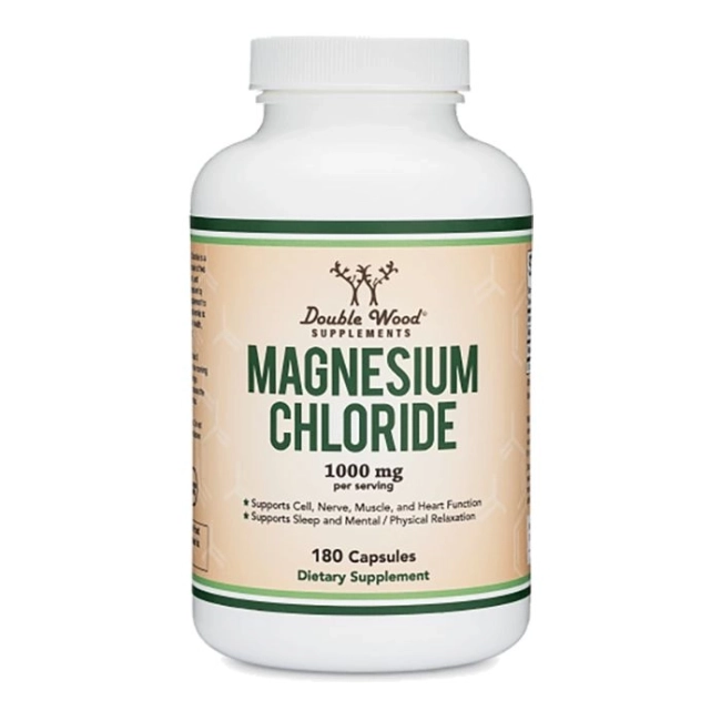 Double Wood Magnesium chloride / Магнезий (хлорид), 180 капсули