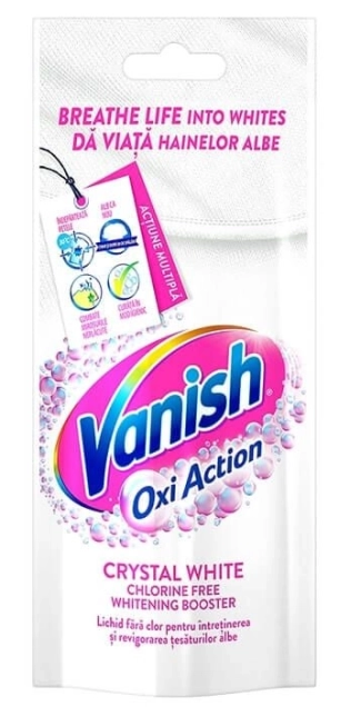 Vanish Oxi Action Течен препарат за отстраняване на петна за бели дрехи 100 мл