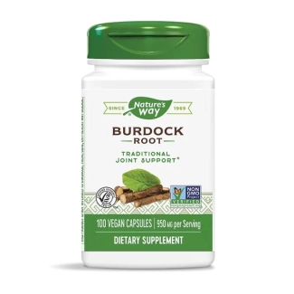 Nature’s Way Репей - пречистване на кръвта и подкрепа при подагра, 475 mg, 100 капсули