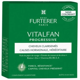 Rene Furterer Vitalfan Хранителна добавка против прогресивен косопад х 30 капсули