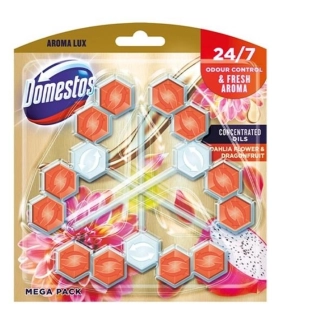 Domestos Aroma Lux Далия и Драконов плод Тоалетно блокче 3 х 55 гр