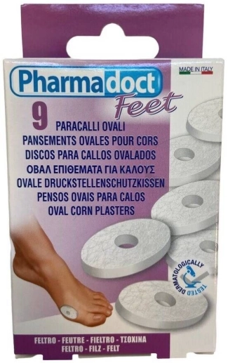 Pharmadoct Овални подложки филц 9 бр.