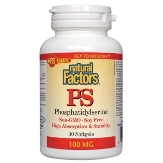 Natural Factors PS Phosphatidylserine/ ФосфатидилСерин 100 mg х 30 софтгел капсули
