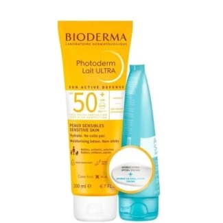 Комплект Bioderma Photoderm Lait Ultra Слънцезащитно мляко SPF50+ х200 мл + Гел-крем за след слънце х100 мл