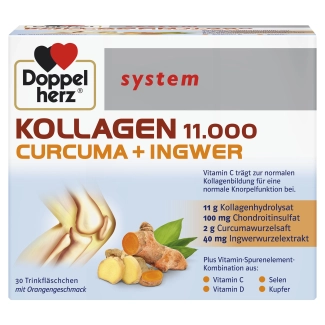 Doppelherz Допелхерц систем Collagen 11000 + Curcuma + Ingwer За здрави стави 25 мл 30 флакона