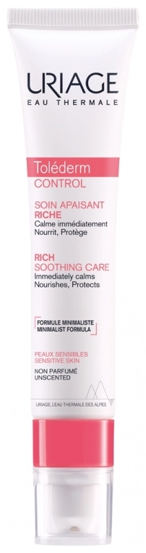 URIAGE Tolederm Control Успокояващ богат крем за чувствителна и нетолерантна кожа 40 мл