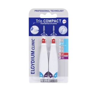 Elgydium Trio Compact интердентални четки трио микс тесни междузъбни пространства