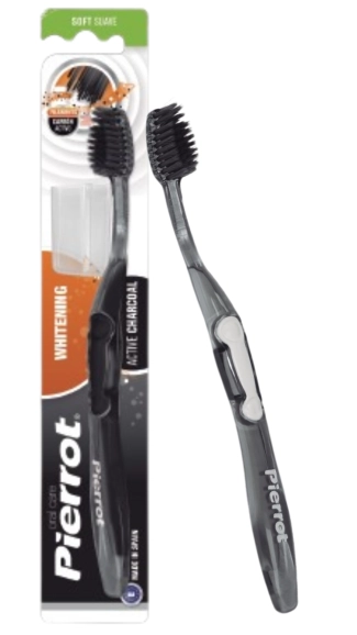 Pierrot Whitening Active Charcoal Четка за зъби Soft за възрастни