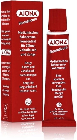 Ajona Stomaticum Медицинска паста за зъби -концентрат за ежедневна употреба 25 мл