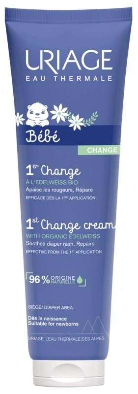 URIAGE Bebe 1er Change Крем за бебета при подсичане с органичен еделвайс 100 мл