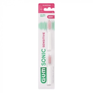 GUM SONIC Sensitive Глава за четка за зъби 2 броя