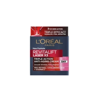 Loreal Paris Revitalift Laser X3 Дневен крем за лице против стареене на кожата с тройно действие x50 мл
