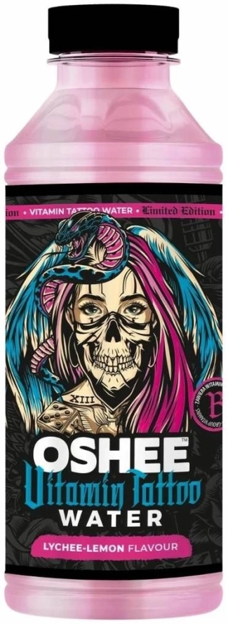 OSHEE TATTOO Изотонична витаминова вода Личи и Лимон 555 ml