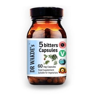 DR WAKDE’s 5 Горчивки - за респираторни проблеми при грип и настинка, 60 капсули