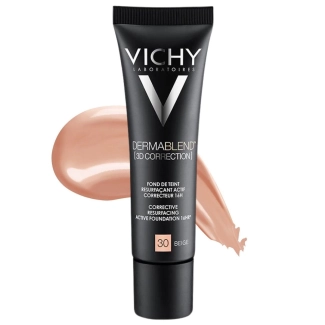 Vichy Dermablend 3D Коригиращ фон дьо тен за мазна кожа, склонна към акне 30 бежов SPF25 30 мл