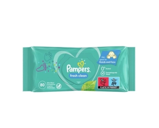Pampers Fresh Clean Бебешки мокри кърпички XXL 80 бр