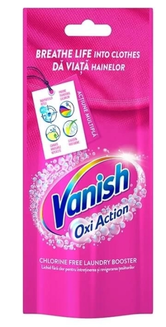 Vanish Oxi Action Течен препарат за отстраняване на петна за цветни дрехи 100 мл