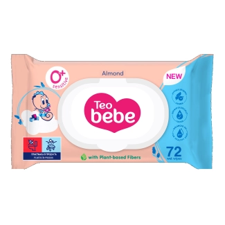Teo Bebe Мокри кърпи Sensitive Бадем 72 бр.