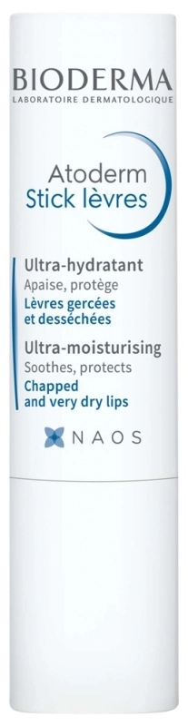 Bioderma Atoderm Хидратиращ стик за напукани и много сухи устни х4 г