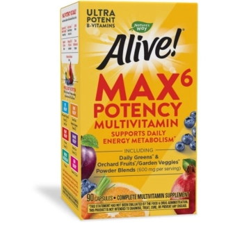 Nature&#039;s Way Alive Max 6 Potency Мултивитамини максимум сила 90 капсули