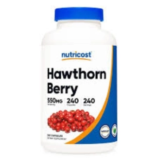 Nutricost Сърце и нервна система - Глог (плод) 550 mg, 240 капсули