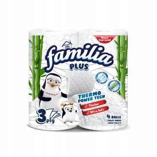 Familia 3-пластова тоалетна хартия без аромат 4 бр.