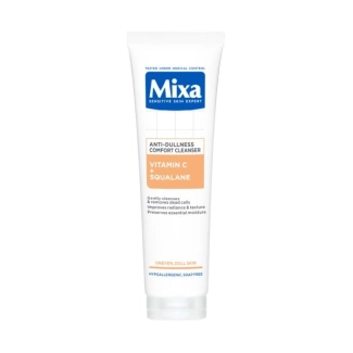  Mixa Vitamin C + Squalane Anti-Dullness Почистващ гел за лице против повяхнала на вид кожа 150 мл