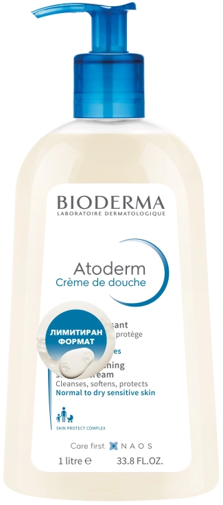 Bioderma Atoderm Душ-крем за много суха и атопична кожа 1000 мл ЛИМИТИРАН ФОРМАТ