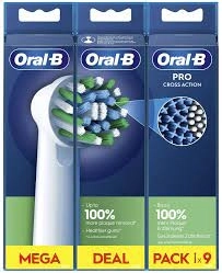 Oral-B CROSS Action Резервна глава за електрическа четка 3x3 броя