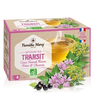 Famille Mary Infusion bio transit / Чай за добра чревна перисталтика, 20 филтърни пакетчета