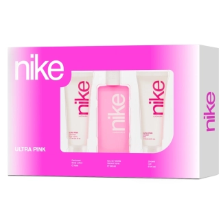 Nike Комплект Ultra Pink - Tоалетна вода, Душ гел и Лосион, 100 + 2 x 75 ml