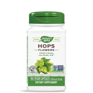Nature’s Way Хмел - релаксираща билка - При нервно напрежение и безпокойство, 310 mg, 100 капсули